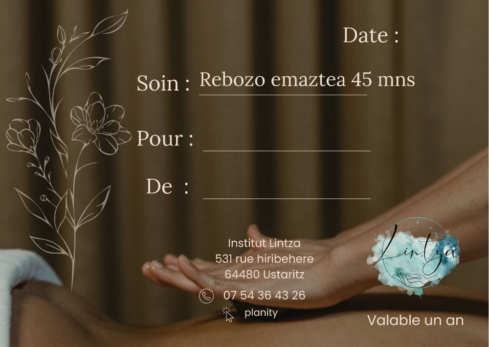 Bon cadeau Rebozo emaztea 45min