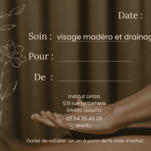 Soin visage madéro et drainage