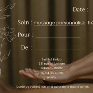 massage personnalisé 1h30