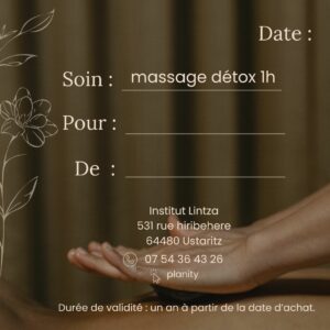 Massage détox 1h